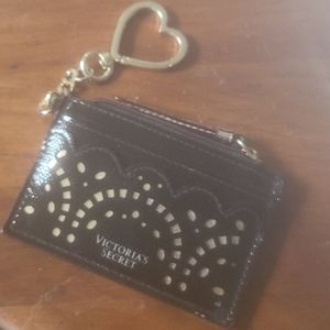 Victorias Secret card holder key chain coin holder